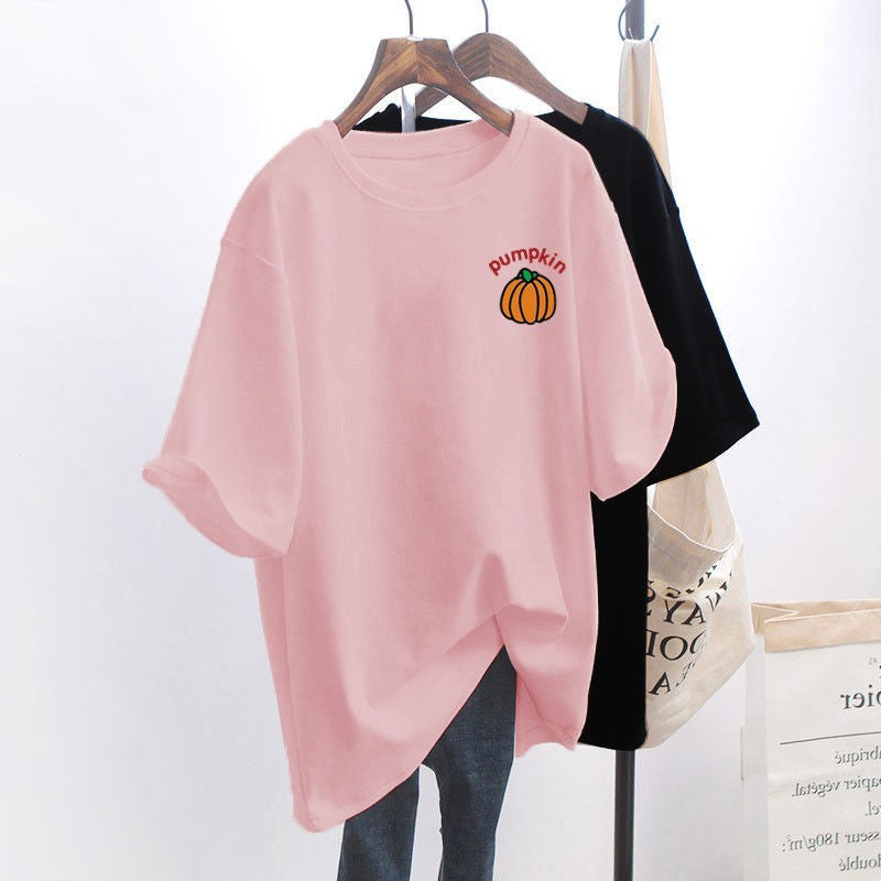 Breastfeeding Summer Top T-Shirt Summer Going Out Hot Mom plus size Fashionable Loose Breastfeeding Dress Slimming Fashionable