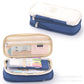 Solid Color Large-Capacity Pencil Bag for Men and Women Multi-Layer Junior High School and High School Simple Primary School Pencil Bag Stationery Box High-Value Wholesale