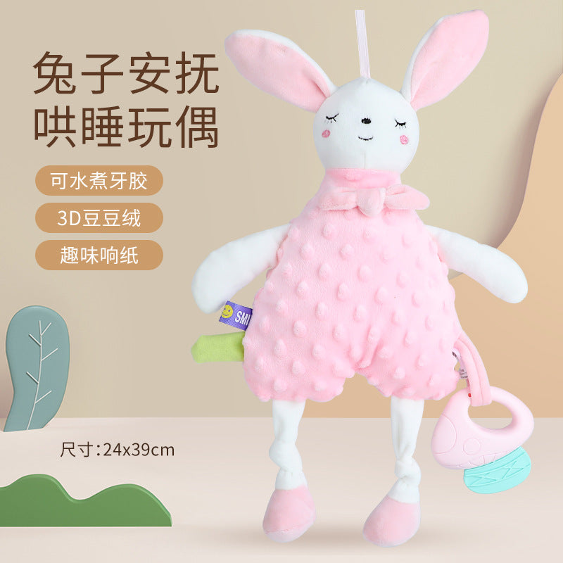 Baby Washable Sleeping Doll Baby Soothing Towel Doll with Teeth Gum Locomable Toy for Boys and Girls