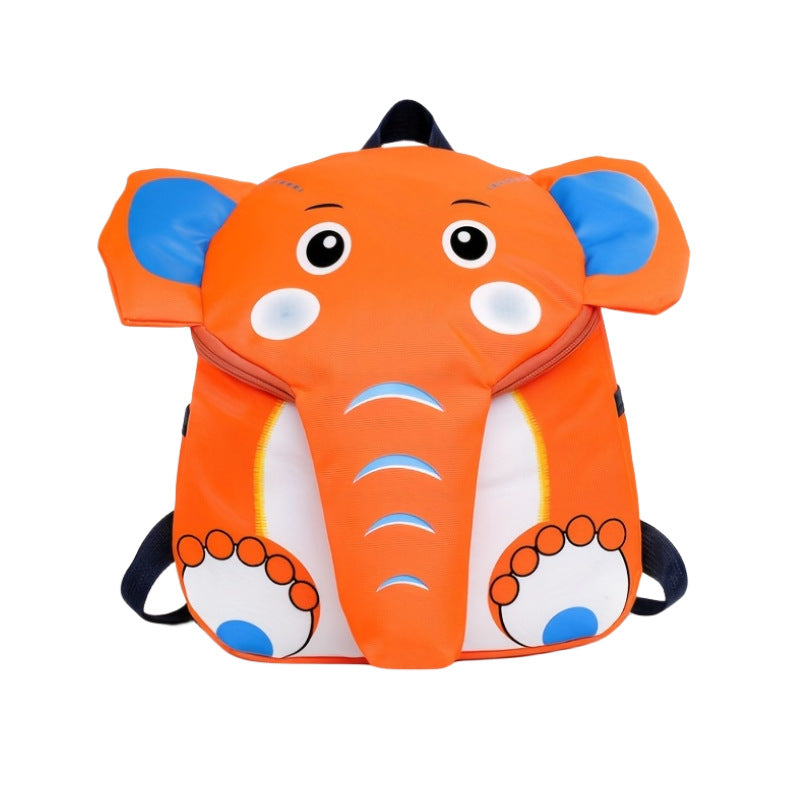 Cross-Border Cartoon Elephant Children's Schoolbag Cute Kindergarten Backpack Lightweight Contrasting Color Small Backpack for Boys and Girls Wholesale