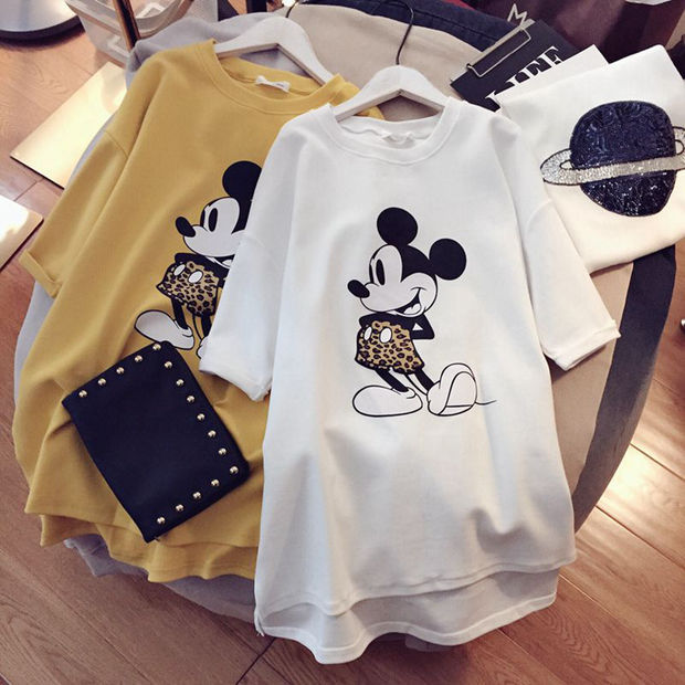 2023 Pregnant Women's Summer Cotton Short-sleeved T-shirt Loose Casual plus size Fashion Summer Pregnant Women's Long Top