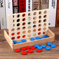 Three-Dimensional Four-Piece Chess Four-Piece Game Chess P 0.34kg Kidsren's Educational Early Education Multi-Person Toy Wooden Boxed Multi-Color