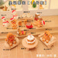 Dollhouse Doll House Snowman Christmas Tree Ginger Biscuit Man Decoration Scene Ornaments Model Christmas Wreath