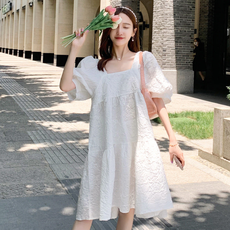 Small Fresh Pregnant Women's Summer Dress dress Fashion Internet Popular suit 2022 New Women's Summer Dress for Pregnant Belly Covering