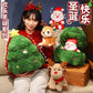 Cross-Border New Santa Claus Doll Simulation Christmas Tree Pillow Sofa Christmas Ornaments Happy Christmas Series