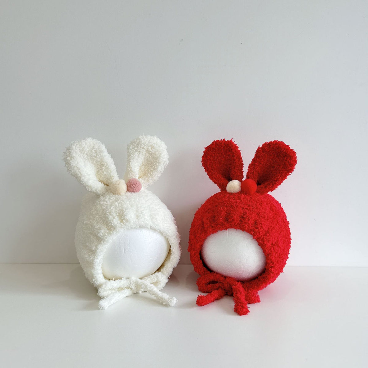 Baby hat rabbit ears cute super cute autumn and winter warm thick men's and women's infant super cute ear protection cap cap
