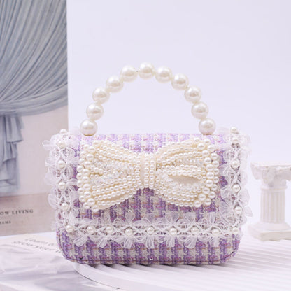 Fashionable Little Girl's Chanel-Style Bag, Children's Princess Crossbody Bag, Stylish and Cute Little Girl's Shoulder Handbag