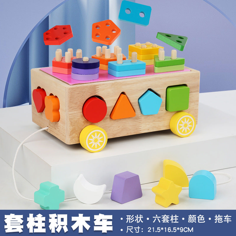 3 Cross-Border Kidsren's Educational Toys Farm Orchard Shape Building Blocks Matching Insect Catching and Carrot Pulling Intelligence Box Toys