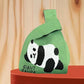 Panda New Knitted Bag Women's Handbag Wide Hand Gift Back Gift Bag Cute Panda Knitted Bag Hand Gift