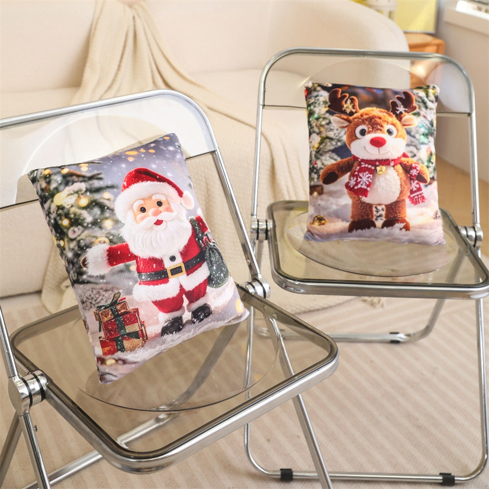 Factory Price Wholesale Christmas Gift Doll Pillow Holiday Decoration Snowman Deer Cushion Santa Doll
