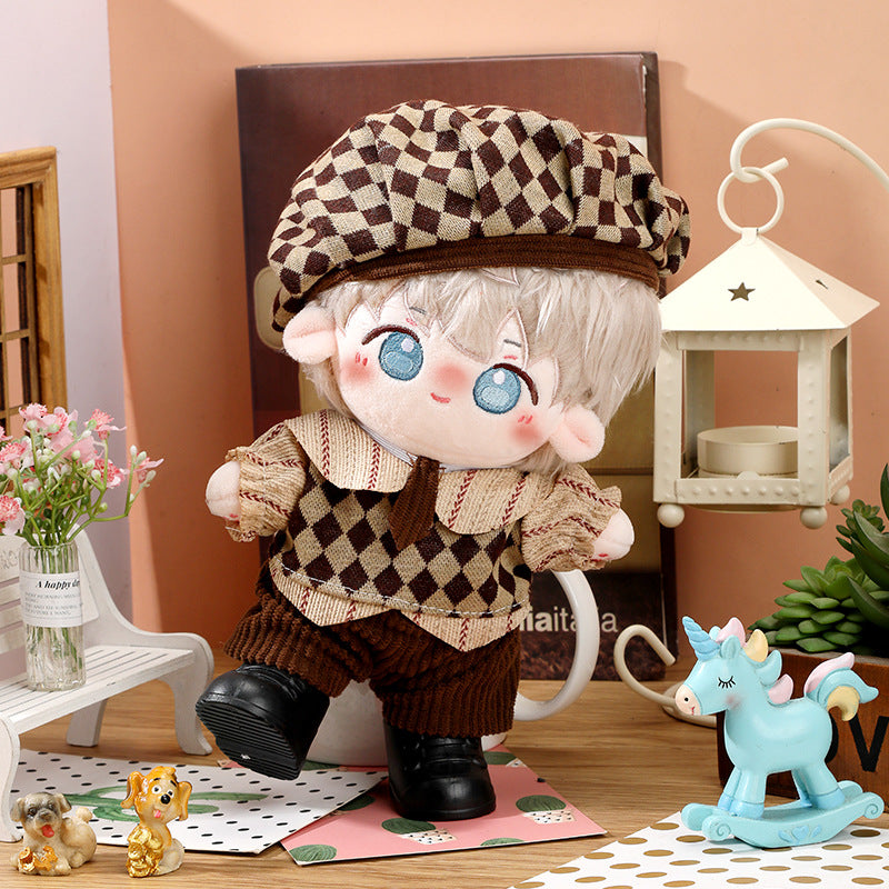 Wholesale 10/20CM cotton doll clothes 4 suit cute fat doll dress cotton doll