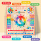Children's Clock Teaching Aids Montessori Calendar Clock Board Children's Learning Time Clock Cognition Kindergarten Early Education Toys