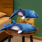 Simulation marine life doll whale pillow shark plush toy holding sleeping pillow children doll gift
