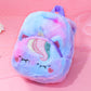 New Casual Backpack Plush School Bag Girl Backpack Cute Cartoon Plush Backpack Unicorn Unicorn