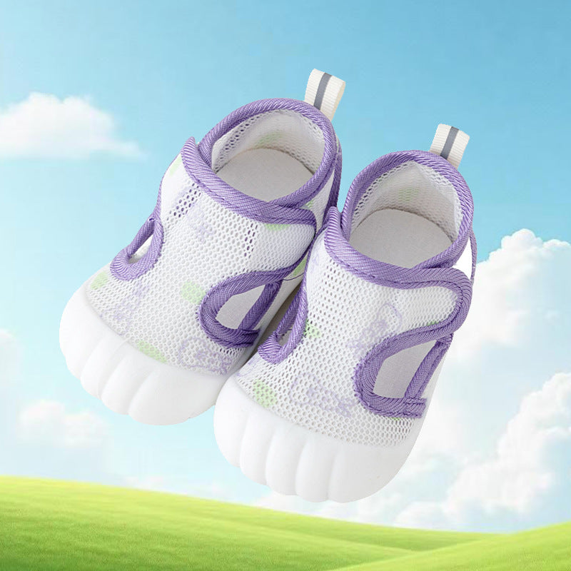 Summer Baby Sandals Breathable Boys and Girls Shoes Floor Non-Slip Baby Non-Heel Shoes Summer Toddler Shoes Mesh