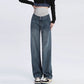 2025 Spring New All-match Pregnant Women Jeans Spring Loose Straight Outer Wide-leg Trousers Pregnant Women's Spring Wear