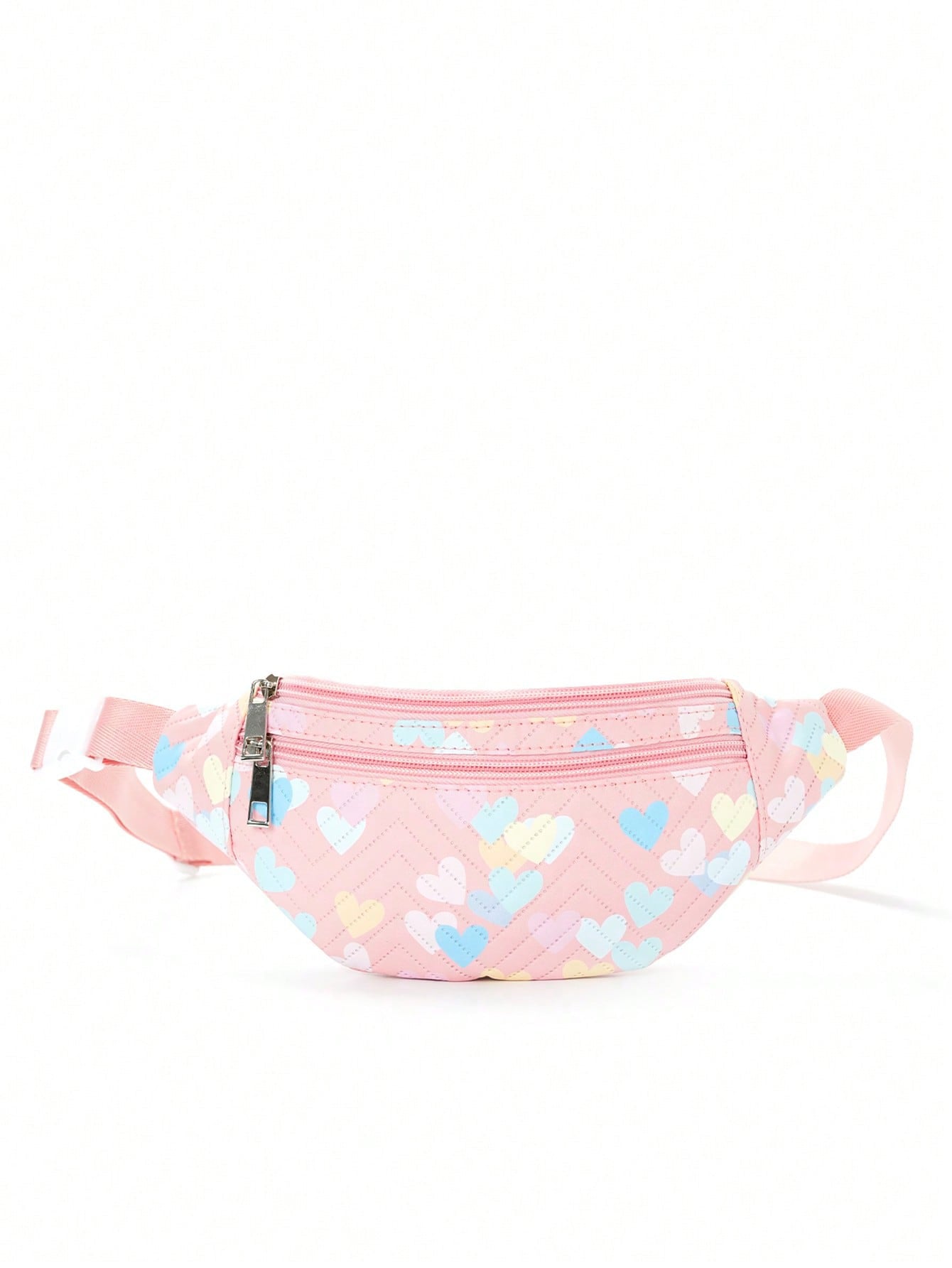 Chest Bag Children's Printed Multicolor New Fashionable Trendy Rhombic Single Shoulder Crossbody Bag Distinctive V-shaped Embroidery Thread Large Capacity