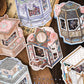 Paper Trace Flip Pet Landscaping Stickers Floating Joy Series Ancient Style Illustration Journal Material Decorative Stickers
