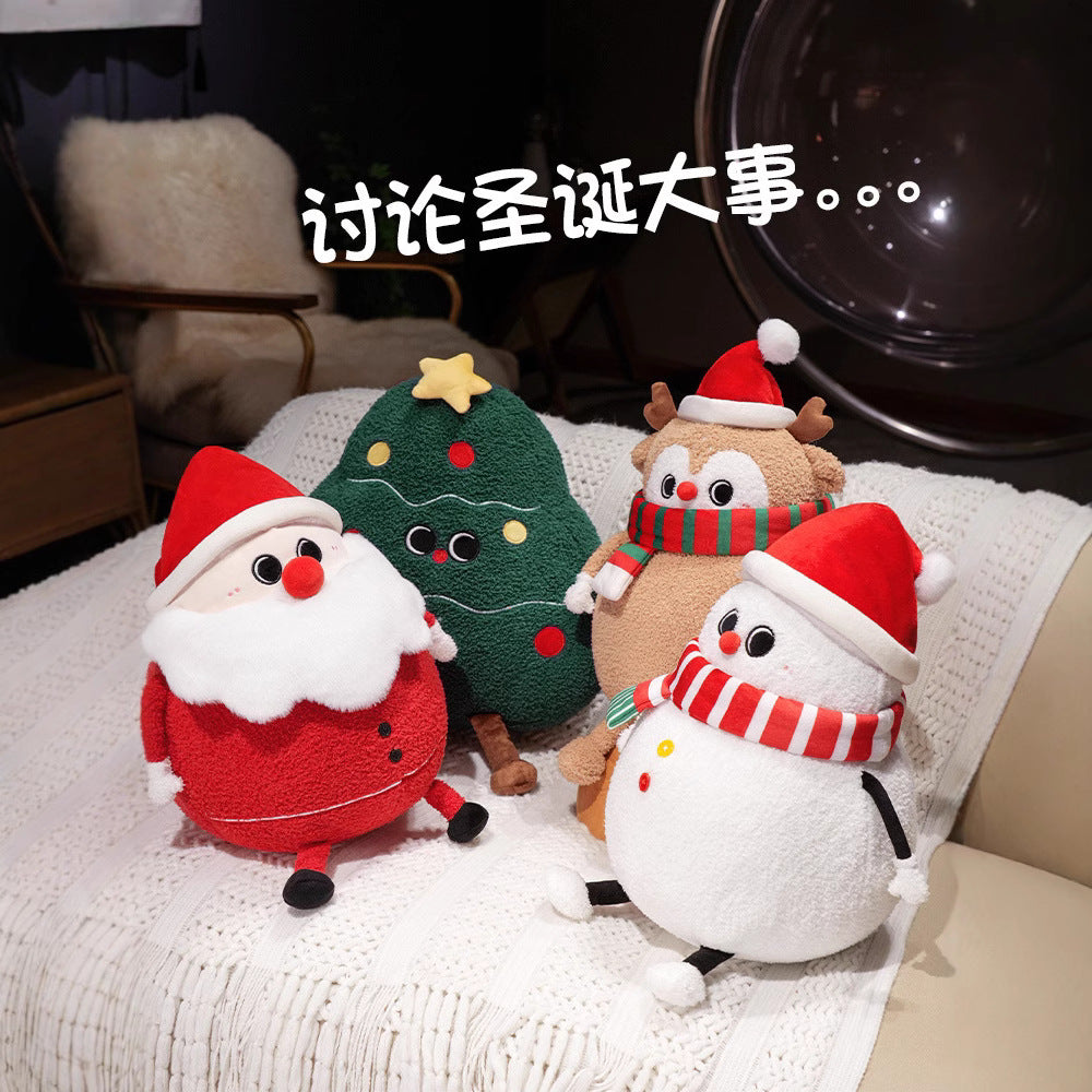 Creative Christmas Tree Pillow Cute Plush Toy Doll Living Room Sofa Cushion Ornaments Wholesale Christmas Gifts