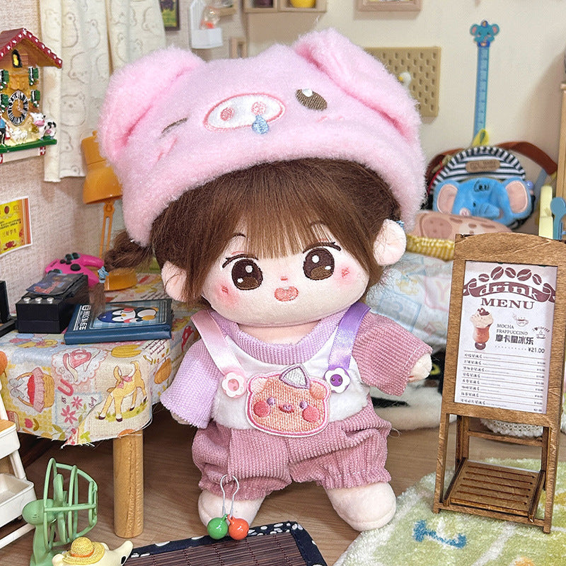 Dropshipping 20cm Baby Clothes Cotton Doll Clothes Cute Pajamas Set Original Antique Han Dynasty Doll Dress up