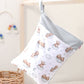 Ins Baby Room Decoration Sleeping Bear Storage Hanging Bag Baby Diaper Bag Wetbag Dry and Wet Separation 30*40