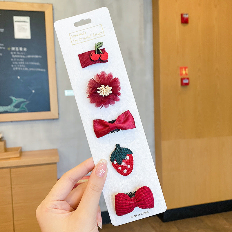 Cute baby lanugo hair small hairpin baby girl does not hurt hair hair clip baby hair small hair clip children's headdress