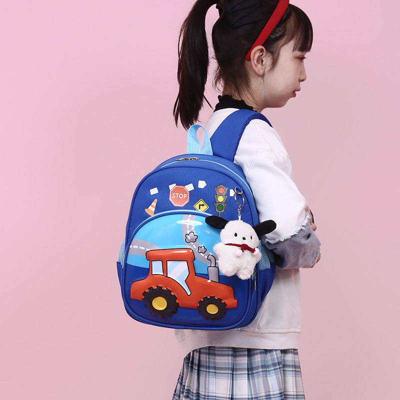 Foreign Trade Children's Schoolbag Kindergarten Middle and Small Class Schoolbag 3-6 Years Old Boys and Girls Cartoon Backpack Preschool Backpack