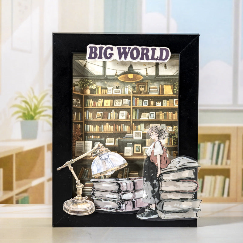 Duoduo's Big World Character Pet Die-Cut Stickers Healing Girl Large Size Basic Material Stickers for Journals