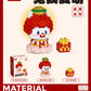 Compatible with Lego little God Beast good luck Lotus Dragon Year image building block doll creative children's toy New Year gift