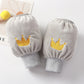 Children's Sleeve Lined Crystal Velvet Anti-Stain and Dirt-Resistant Autumn and Winter New Style Cute Three-Dimensional Embroidery for Boys and Girls