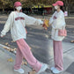 In stock new product ~ 2023 autumn and winter pregnant women suit fashionable western style casual loose top sweater pants two-piece set