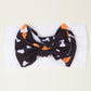 European and American New Halloween Children's Hair Band Pumpkin Head Printed Bow Baby Hair Accessories Baby Headscarf