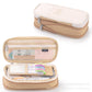 Solid Color Large-Capacity Pencil Bag for Men and Women Multi-Layer Junior High School and High School Simple Primary School Pencil Bag Stationery Box High-Value Wholesale