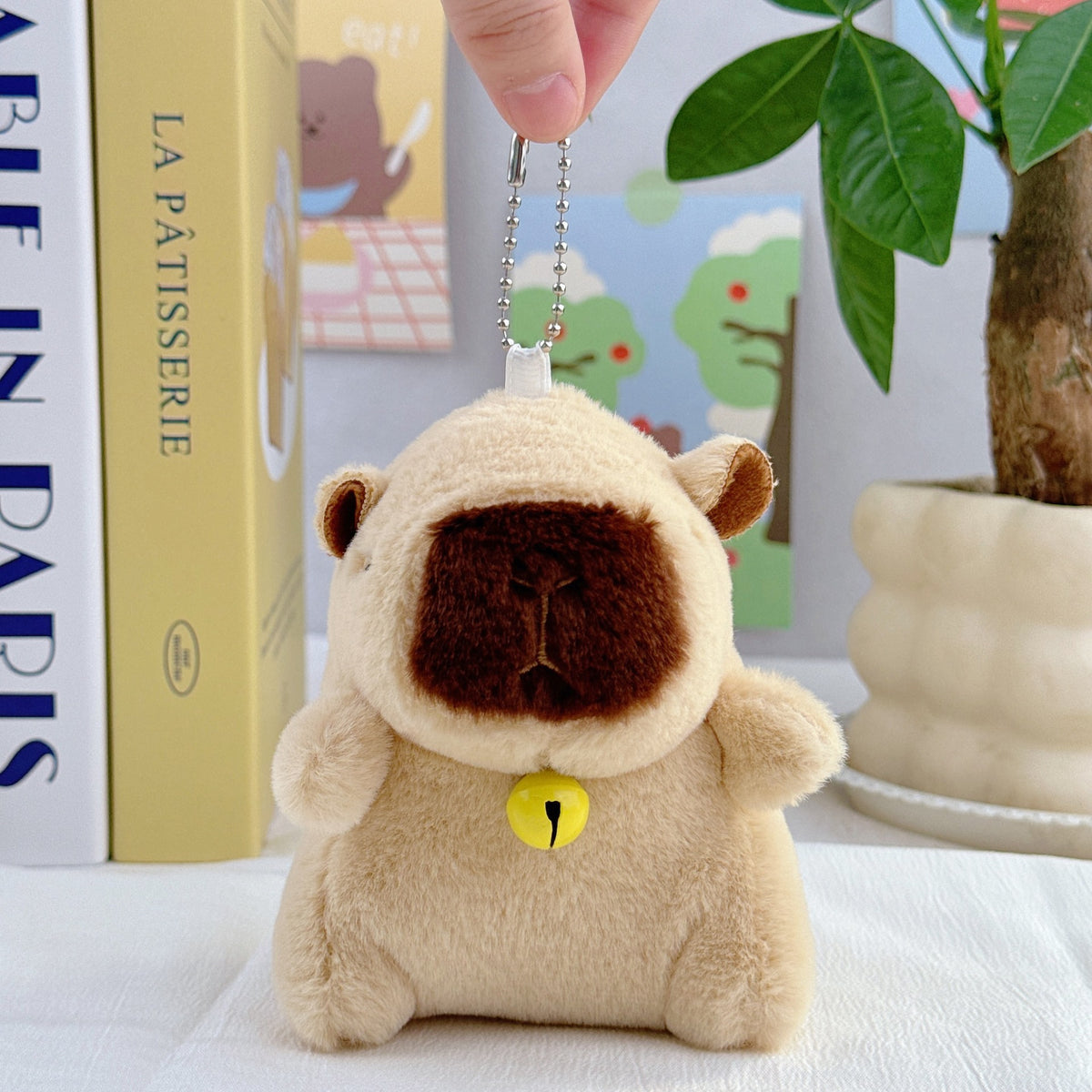 Internet Popular Cute Cute Cappibala Pendant Plush Toy Doll Capybara Bag Pendant Keychain Doll Doll