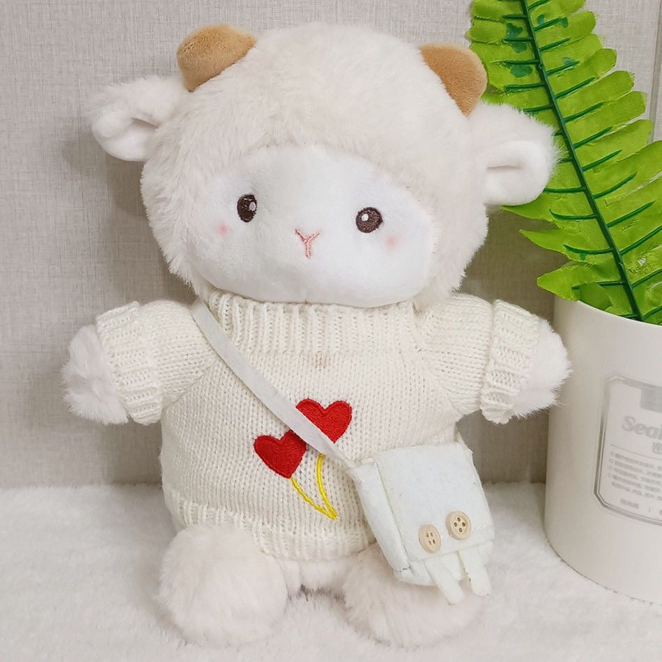 Internet Celebrity Poko Plush Toy Cartoon Belle Sheep Doll Dressed up as a Little Sheep, a Gift for Girls