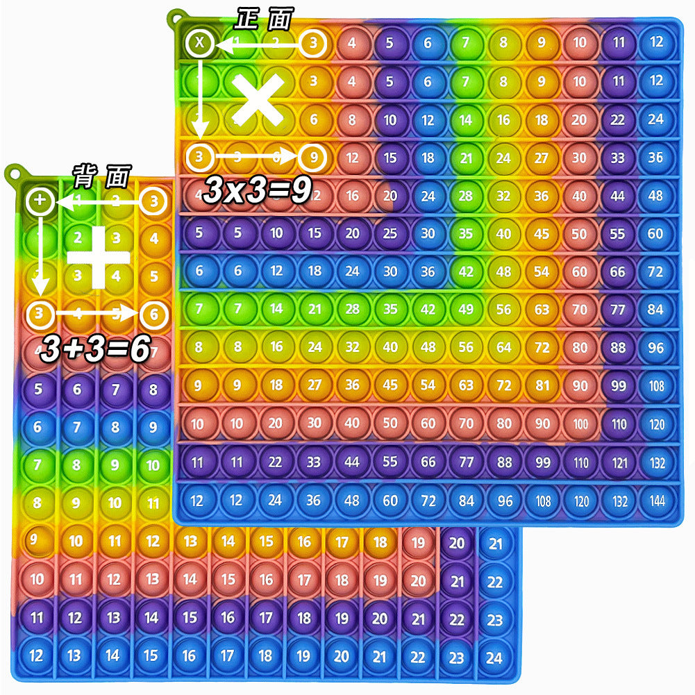 Learn 1-100 Number Bubble Press Mathematical Thinking Training Game Educational Science and Education Toys Rodent Killer Pioneer