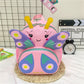 Cute Butterfly Children's backpack fashionable western style girls' schoolbag Western style versatile high-looking girl's anti-Lost Backpack