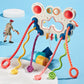 Cross-Border Baby Pull-Along Toys, Early Education Sensory Toys, Baby Can Chew Soft Rubber Flying Saucers, Sensory Training Toys