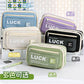 Flip-Top Pencil Case Ins Style High School Student New Style Pencil Case for Girls Male Large Capacity Stain-Resistant Simple Stationery Box
