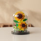 [wholesale generation] simulation of eternal flowers lily rose blocks compatible with Lego toy ornaments Valentine's Day gift