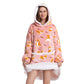Composite Thermal Clothing Tv Blanket, Extra Long and Thick, Home Wear, Outdoor Mid-Length Pajamas, Flannel, Can Be Worn Outside, Couple Style