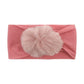 2023 new children's seamless hair band Europe and the United States new baby nylon fur ball headscarf baby hair band