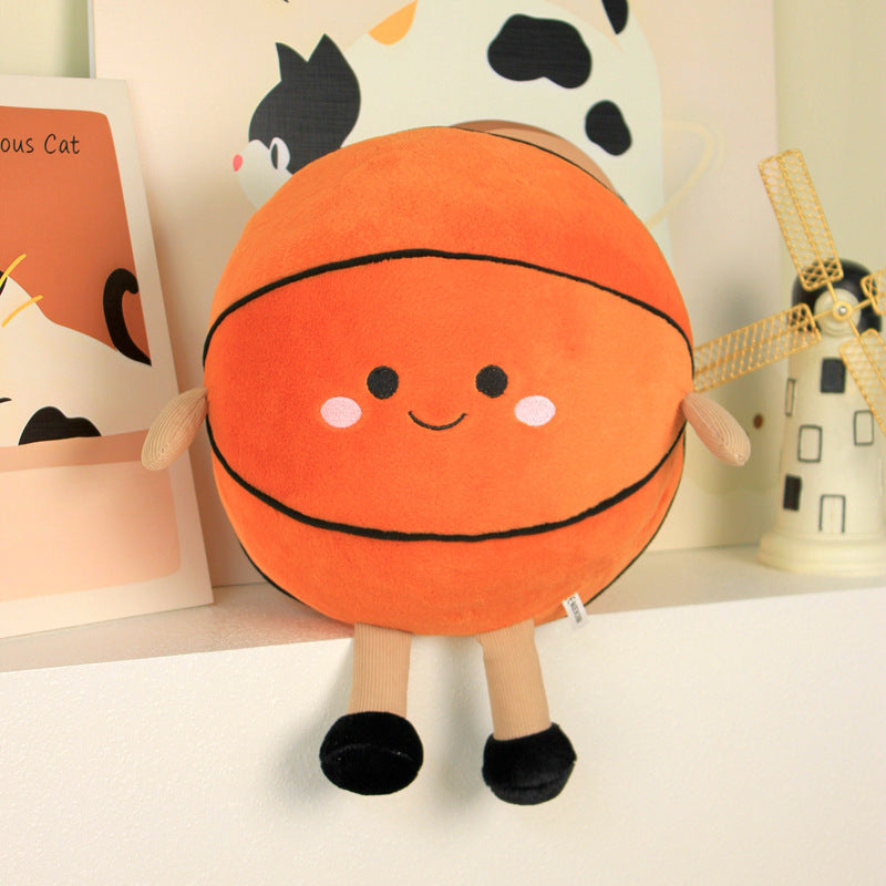 Cross-Border New Basketball Doll Fun Sports Basketball Plush Toy Doll Comfort Doll Batch Goods Birthday Gift