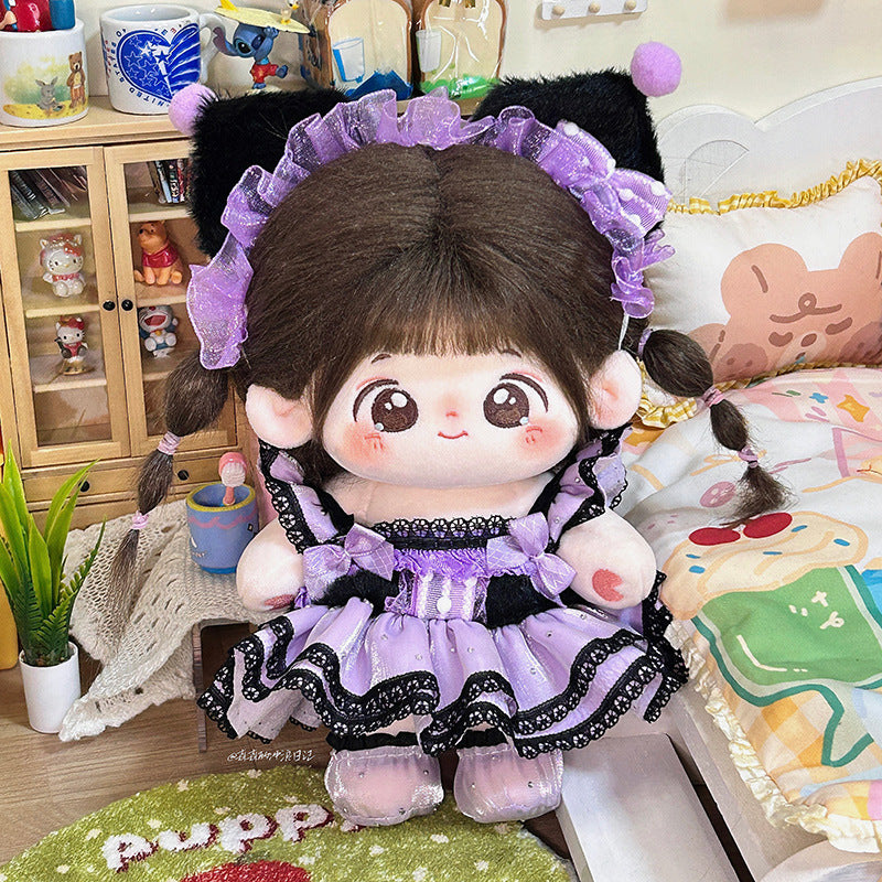 10cm kulomi original in stock wholesale 20cm doll normal body cotton doll clothes a generation of hair