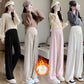 In stock multi-color optional autumn and winter New fleece-lined pregnant women's pants casual Internet celebrity towel pants fashionable drop-down mop pants