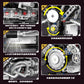 Supercar Electroplated Engine Aston Martin Valkyrie Supercar Engine Light Version + App Building Block Model