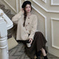 The picture has been processed 2023 autumn and winter fashion temperament sweater + dress pregnant women suit
