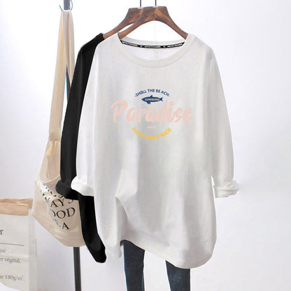 Breastfeeding Top Hot Mom Autumn and Winter Fashion Long Sleeve T-Shirt Base Shirt plus size Women's Breastfeeding Period Clothes Spring Clothes