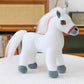 Cute Simulation Little White Horse Doll Plush Toy Pony Brown Horse Doll Horse Year Mascot Activity Gift
