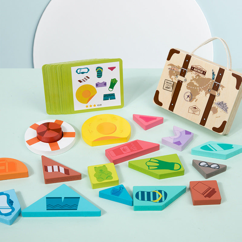 Children's Wooden Storage Master Immediately Set Puzzle Space Imagination Logical Thinking Puzzle Puzzle Toy